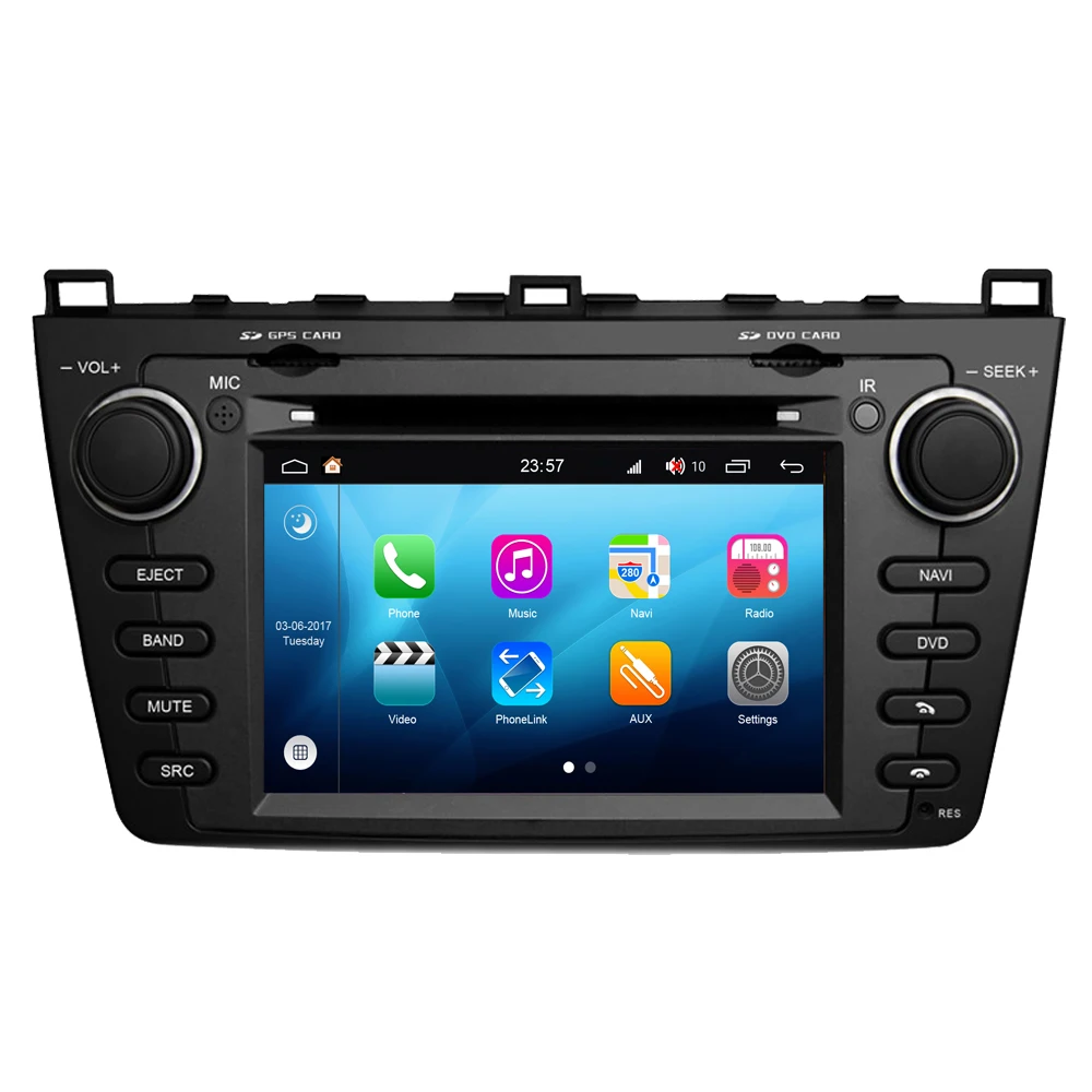 RoverOne для Mazda 6 Mazda6 2008 2013 Android 8 0 2G RAM Core HD экран Автомобильный медиа Стайлинг