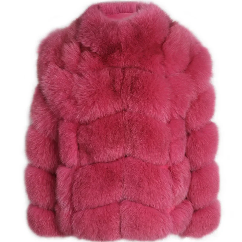 

SHZQ Ladies' Natural Fur Jacket Women Real Fur Jacket Quality Fox Fur Coat