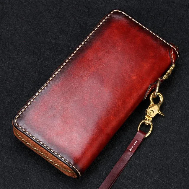 Брендовый высококачественный мужской и женский кошелек ручной работы с