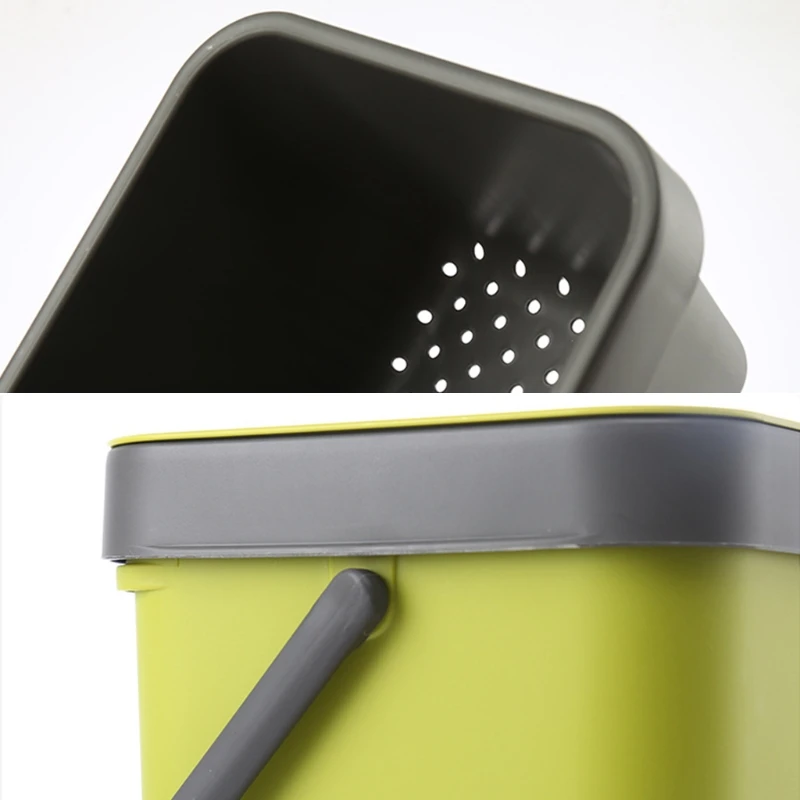 

Trash Can Wall Hanging With Lid Kitchen Cabinet Door Under Sink Home Accessories