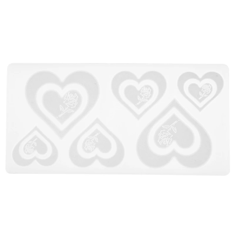 

Diy Love Shape Keychain Resin Casting Silicone Mold Woman Keychain Decorative Pendant Jewelry Mold for DIY Crafts