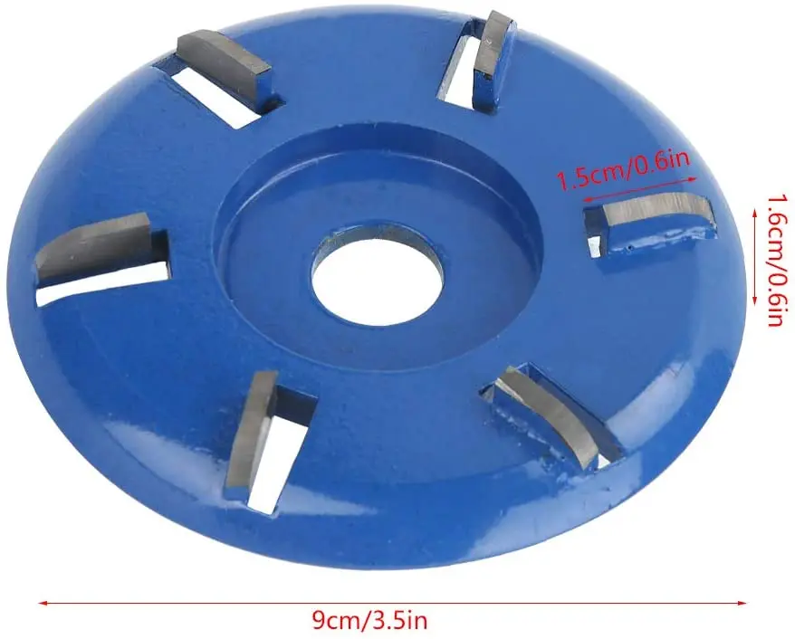 Диск для резьбы по дереву стальной Фрезерный резак с 6 зубцами