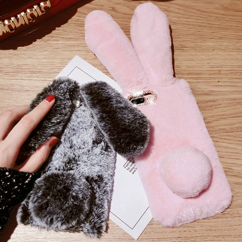 Милые чехлы с кроличьими ушами для Huawei nova 4 4e mate 20 lite pro p30 p20 honor 10i 10 p smart 2019 кроликом