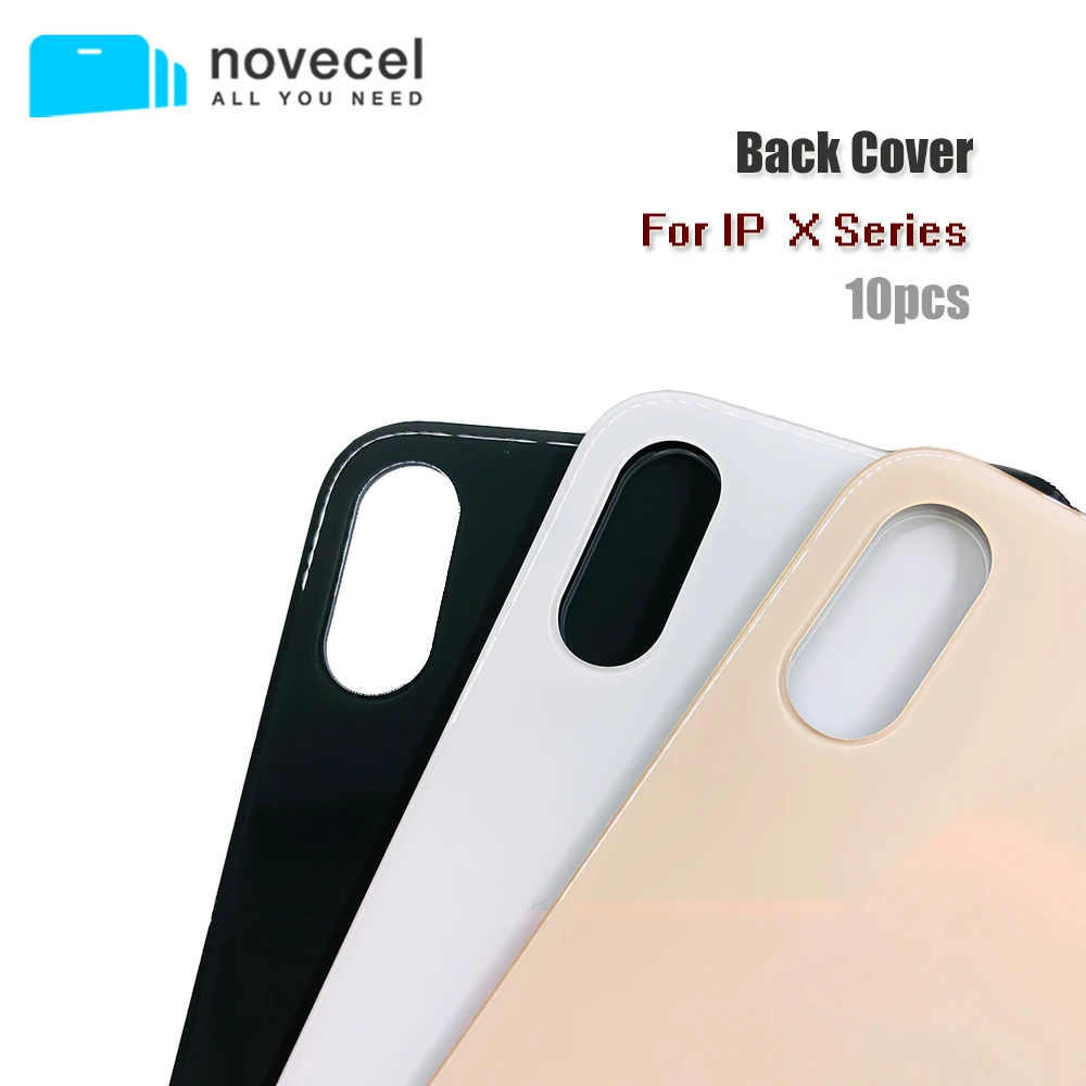 

10 шт., задняя крышка батарейного отверстия для iPhone X XS MAX