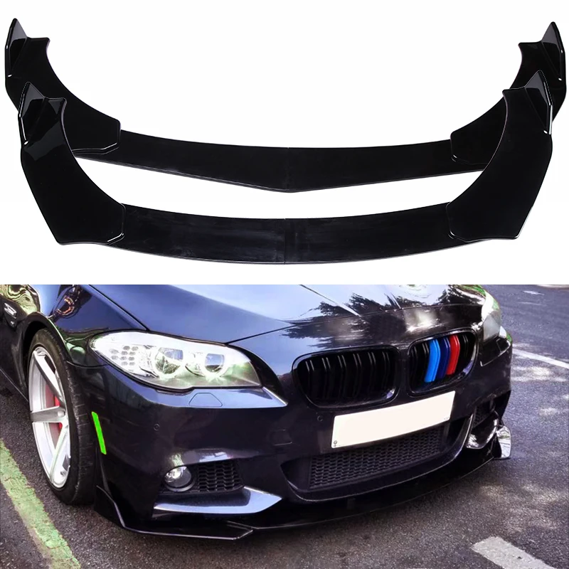 

Universal Car Front Bumper Lip Spoiler Protector Bumper Splitter Skirt Body Kit For Tesla Model 3 bmw f10 f20 f30 e46 e60 e90
