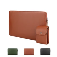 laptop bag for macbook air pro 13 15 notebook bag xiaomi asus 13 14 15 15 6 inch laptop sleeve bag pu leather luxury laptop case
