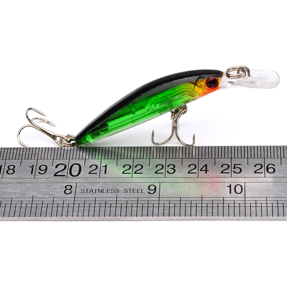 1 шт. рыболовная приманка яркая снасть 7 см 3 г тонущий мини гольян 6 цветов