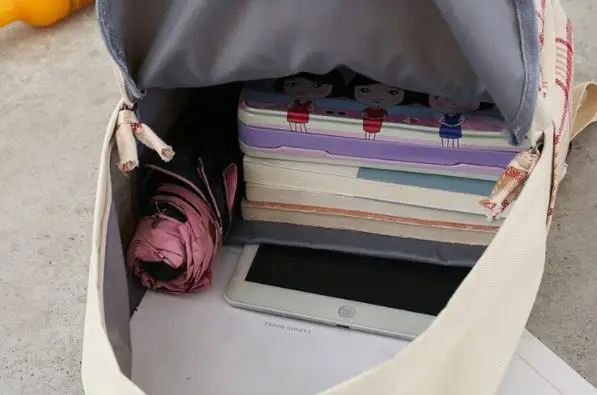 4 шт./компл. Школьный рюкзак холщовые сумки в клетку Студенческая дорожная сумка