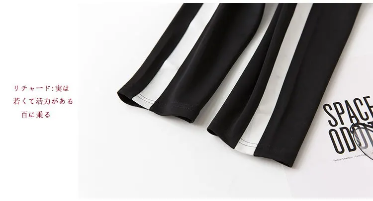 HOUZHOU/женские спортивные штаны для бега, корейские брюки Харадзюку, свободные, OL, длина по щиколотку, спортивные штаны с высокой талией, женские брюки, цвет сбоку