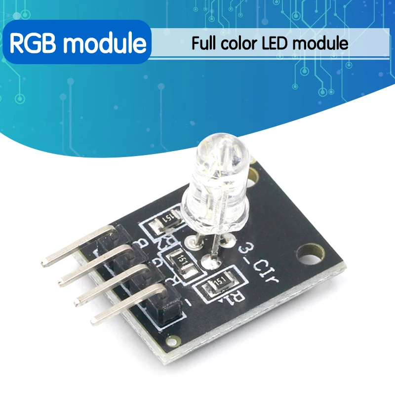 Умная электроника FZ0455 4pin кейс KY 016 три Цвет s 3 цвета RGB LED Сенсор модуль для Arduino DIY