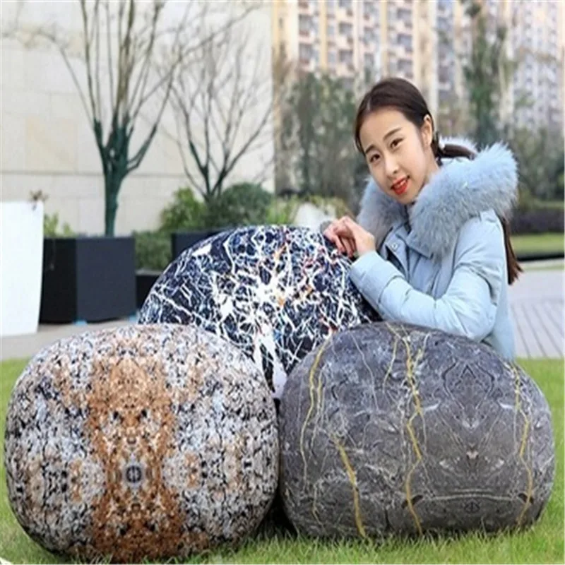 Stone pillow 2020 funny cobble stone cushion plush toy sofa room decoration birthday present children as gift | Дом и сад