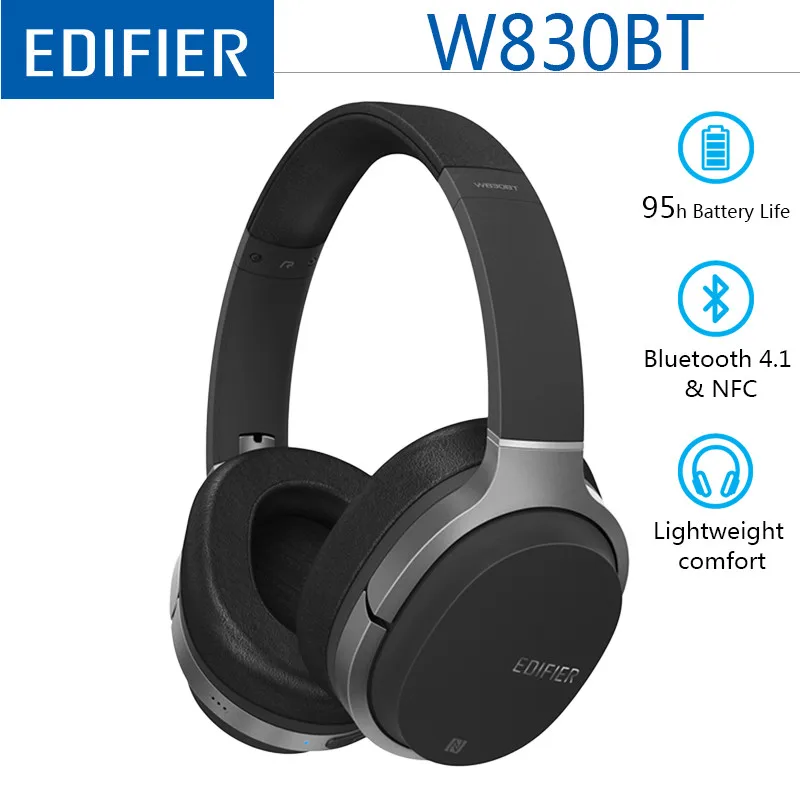 Edifier W855BT/W830BT Беспроводные Bluetooth 4,1 наушники стерео HIFI Беспроводные наушники с микрофоном игровая гарнитура