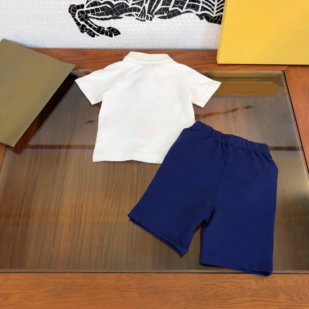 

Designer new summer 2021 children's clothing boys and girls fashionable summer cartoon cute suit fashion children's clothing sho