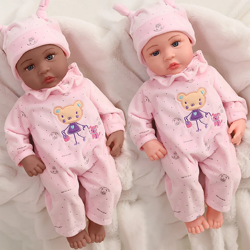45 см полностью силиконовые куклы Bebe Reborn электрические плачущие Детские игрушки