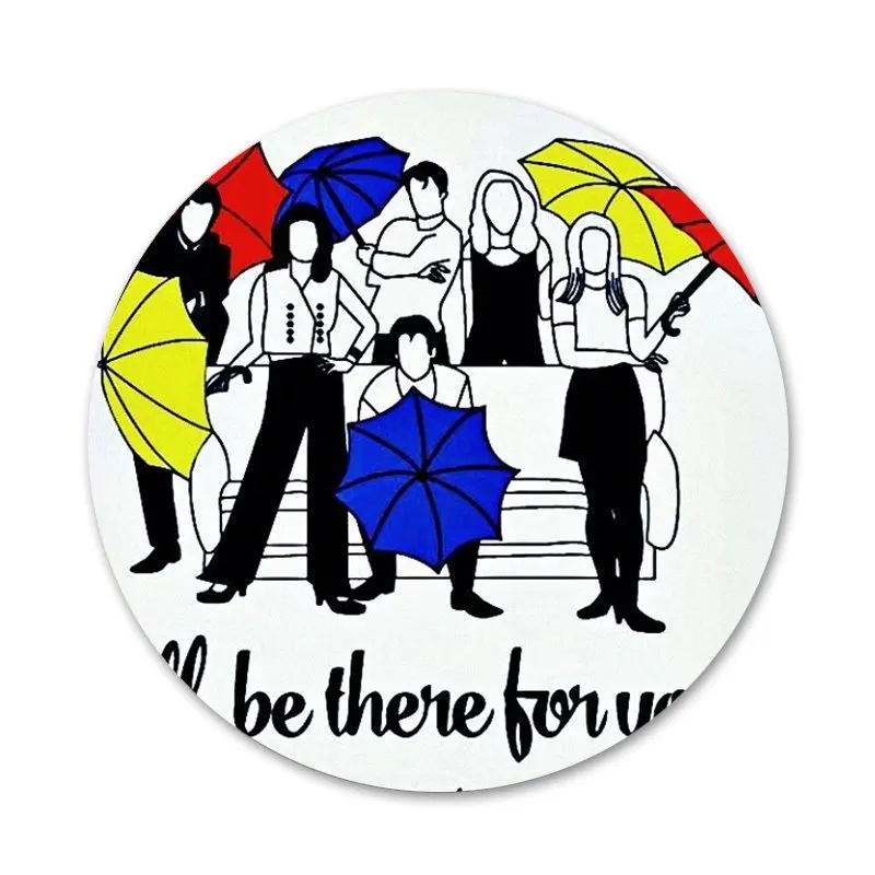 

New Arrival FRIENDS TV SHOW Best Friends Forever Badge Brooch Pin Accessories For Clothes Backpack Decoration gift