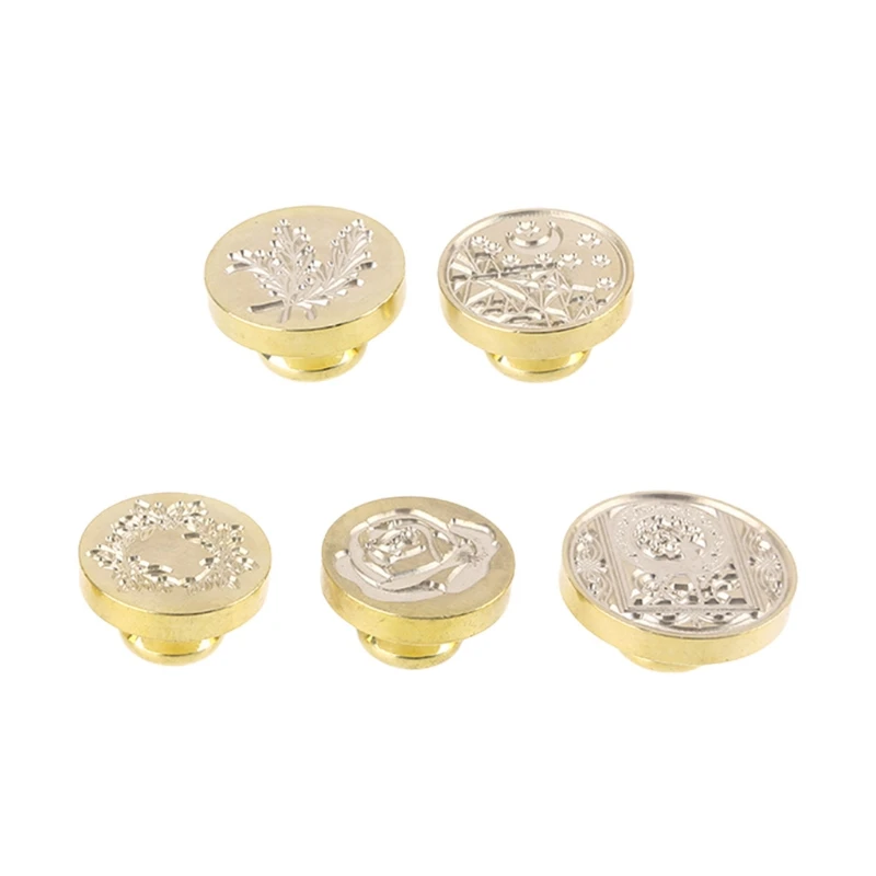 

1Pc Retro Sealing Wax Seal Golden Lacquer Seal Head for Invitations Cards Letters Envelopes Wine Packages Gift Wrapping