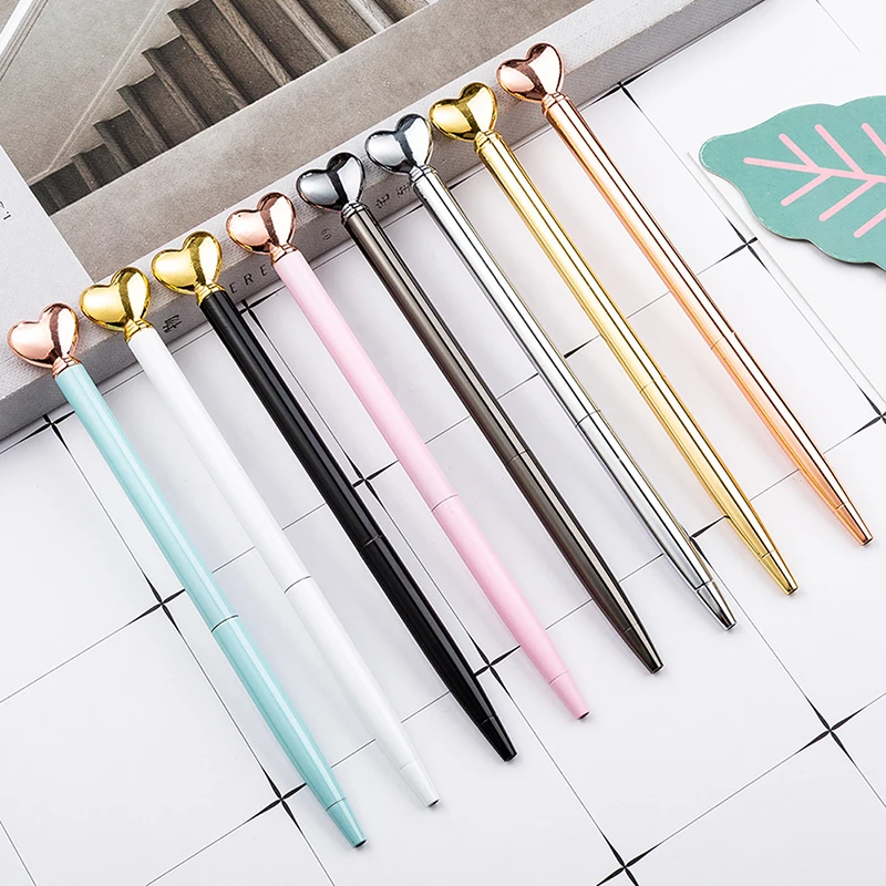 Heart Pen Cool Metal Love Ballpoint for School Office Writing Stationery | Канцтовары для офиса и дома