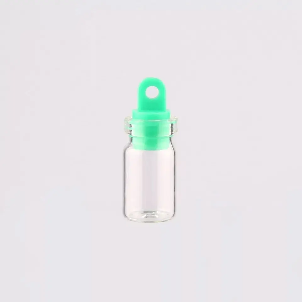 20pcs 0 .5ml Mini Glass Bottles Empty Sample Jars with Plastic/ Silicone /Cork Stoppers for DIY Craft Decoration Storage bottle |
