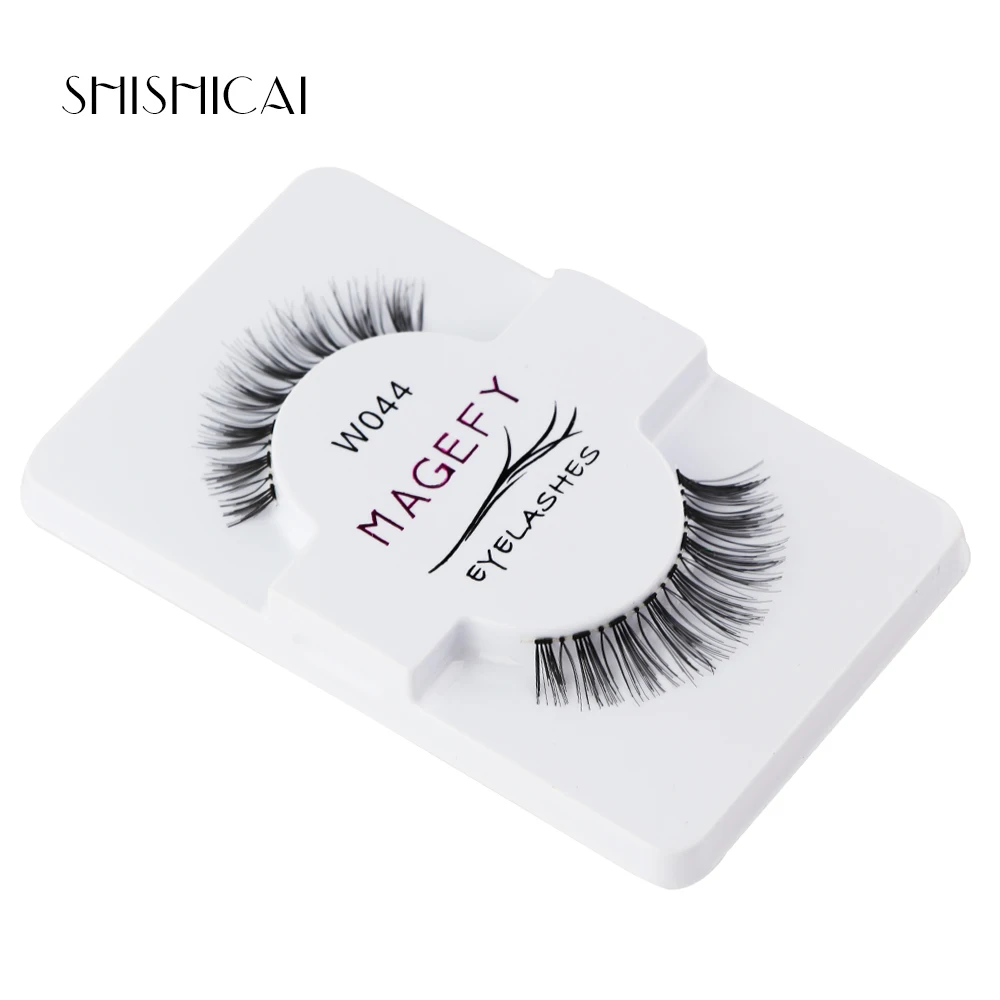 1 пара Накладные ресницы ручной работы натуральные длинные толстые Висячие для