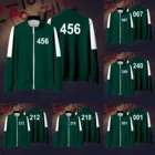 Мужской кардиган с длинным рукавом, на молнии, с принтом