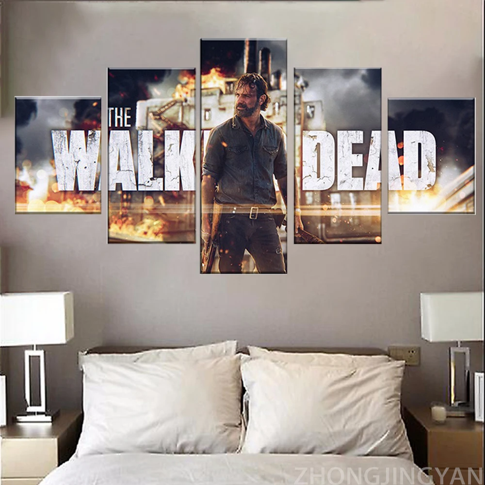 5 шт. Ходячие мертвецы Сезон 8 Рик фотообои картины для гостиной мальчик спальня