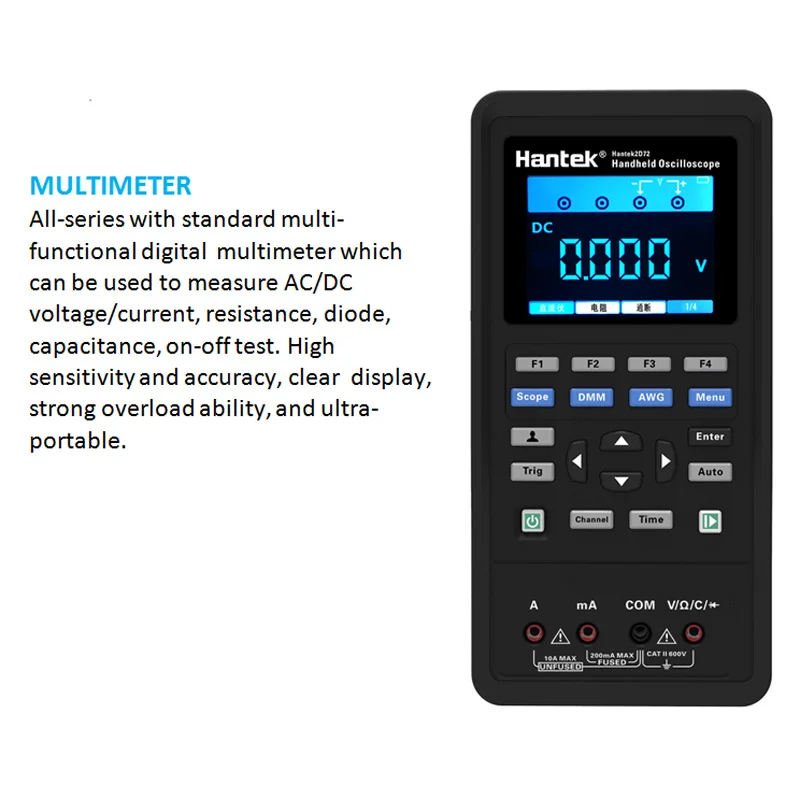 Цифровой портативный автомобильный осциллограф Hantek 2D72 2D42 2C42 2C72 USB двухканальный
