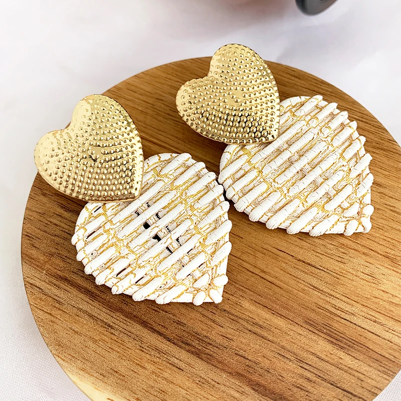 Роскошный свадебный резиновый подвесное сердечко серьги для женщин подарок на