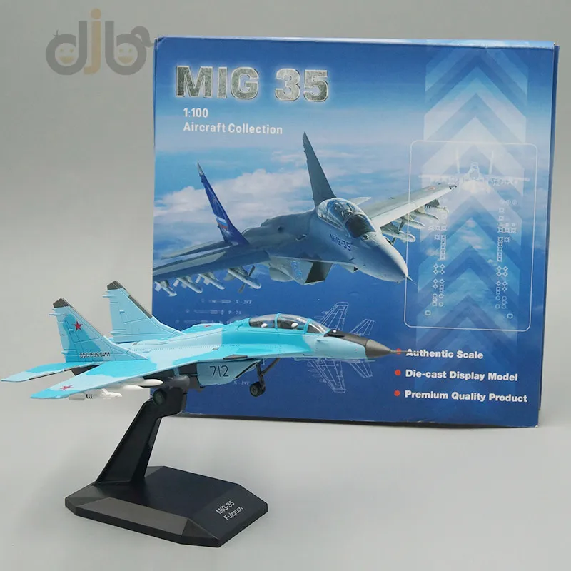 1:100 Diecast military aircraft Collection Model Toys MIG 35 Replica