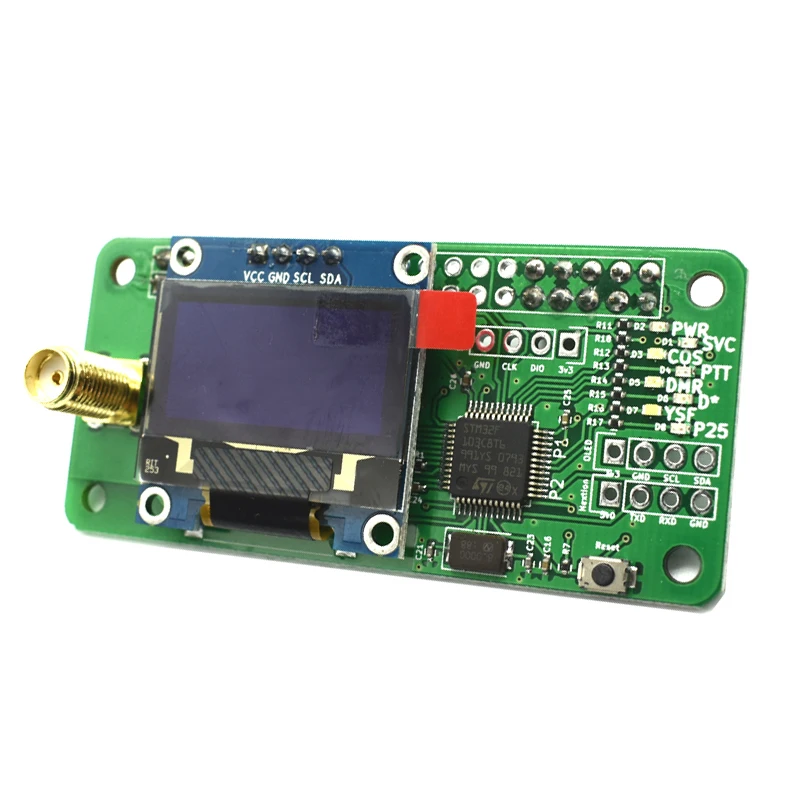 UHF VHF MMDVM Hotspot w/ OLED display Support P25 DMR YSF + Antenna for Raspberry Pi wifi board |