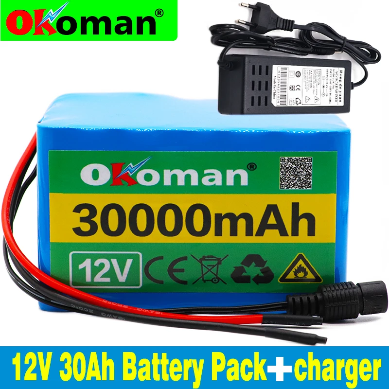 12V 30Ah 3S12P 11 1 V 12 6 литиевая батарея для инвертора ксеноновая лампа Солнечный