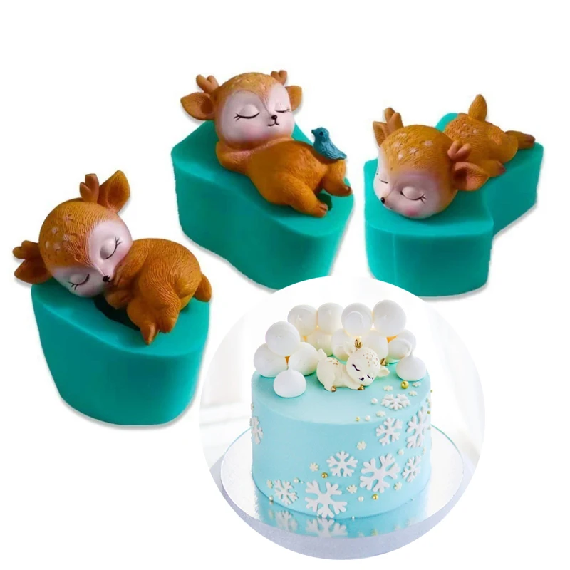 3D олень модель Кухня Diy формы для выпечки животных серии помадка торт плесень