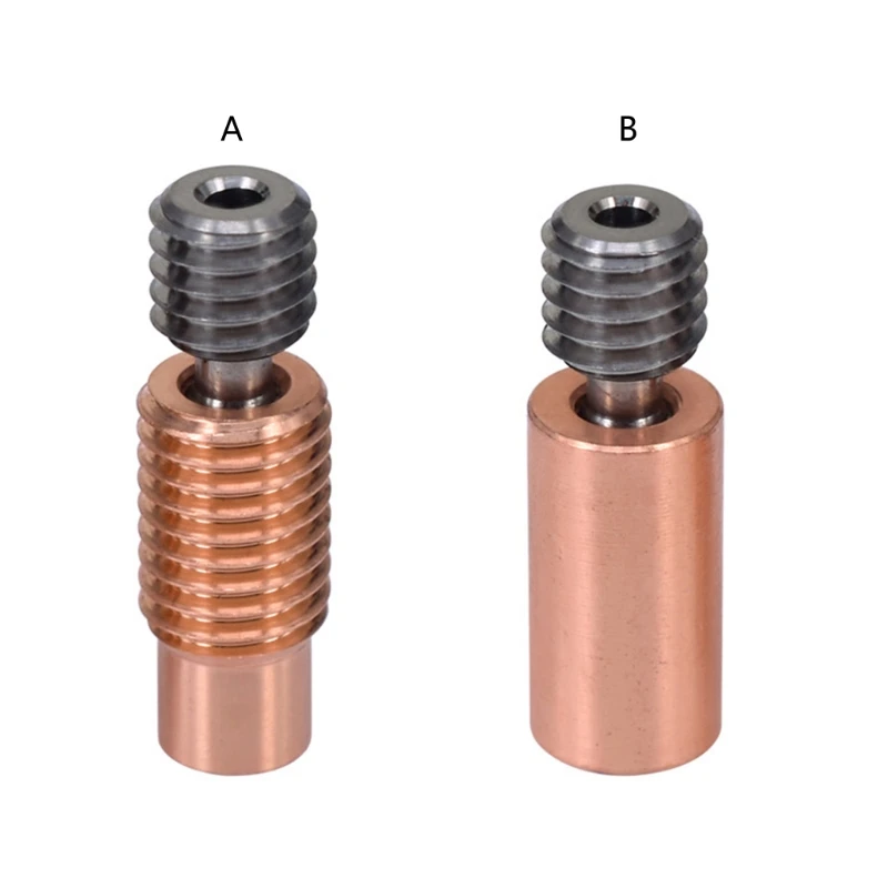 

for 3D Printer E3D V6 Hotend Heat Block Bimetal Titanium Copper Alloy High Temperatur Heatbreak M6 M7 Thread /Smooth DIY