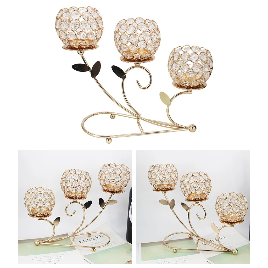 Подсвечник 3 Arm Candelabra Настольный центральный элемент для шкафа домашний