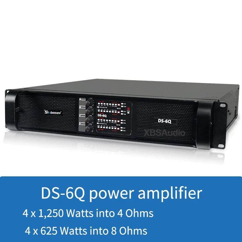 DS-6Q 4-канальный dj Профессиональный 700 Вт * 4 усилитель питания с - Цена: 42634.08
