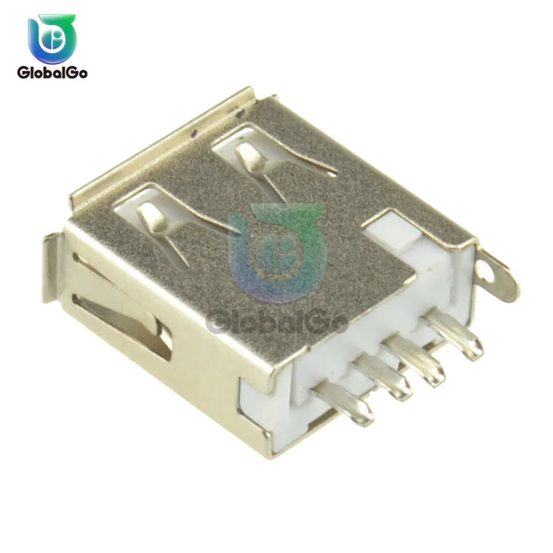 5 шт./партия USB 2 0 Тип A 4Pin Женский Мужской Разъем USB-штекер Черная пластиковая