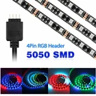 Светодиодная лента DC 12 В, 4 контакта SMD 5050 RGB для ПК, компьютера