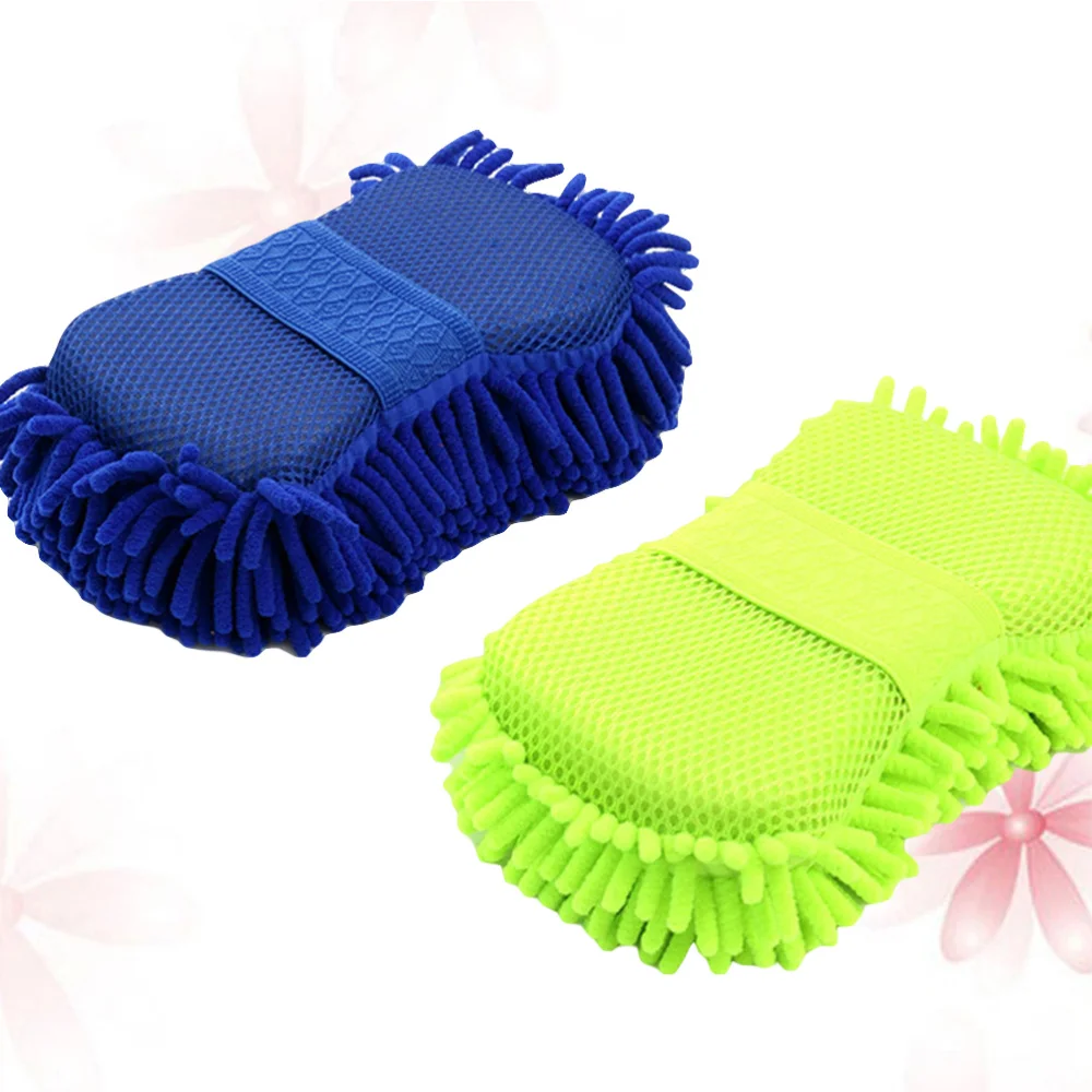 

2pcs Car Wash Brushes Microfiber Car Motorcycle Washer Car Care Cleaning Brushes