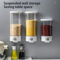 wall mounted cereals storage jars transparent press out snacks and dried fruit storage jars moisture proof grocery storage jars
