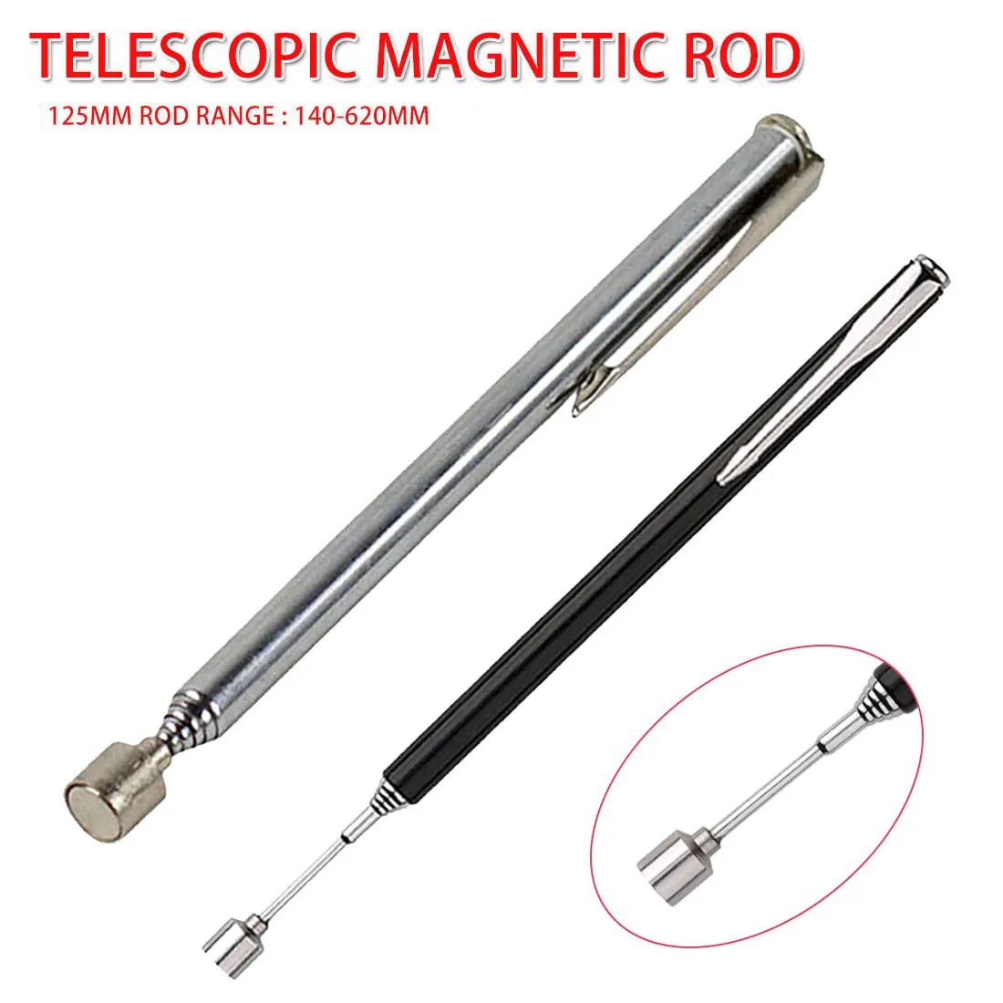 Портативная телескопическая легко Магнитная палка для захвата удлинитель