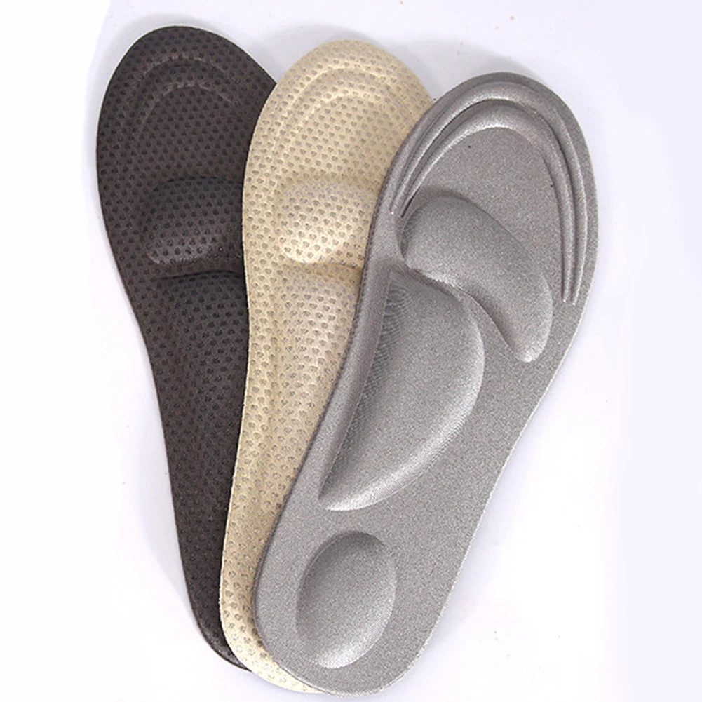 

Foot Soles Pad 4D Flock Memory Foam Orthotic Insole Unisex Shoe Accessories Arch Comfortable Support Insoles Flat Foot Care Pads