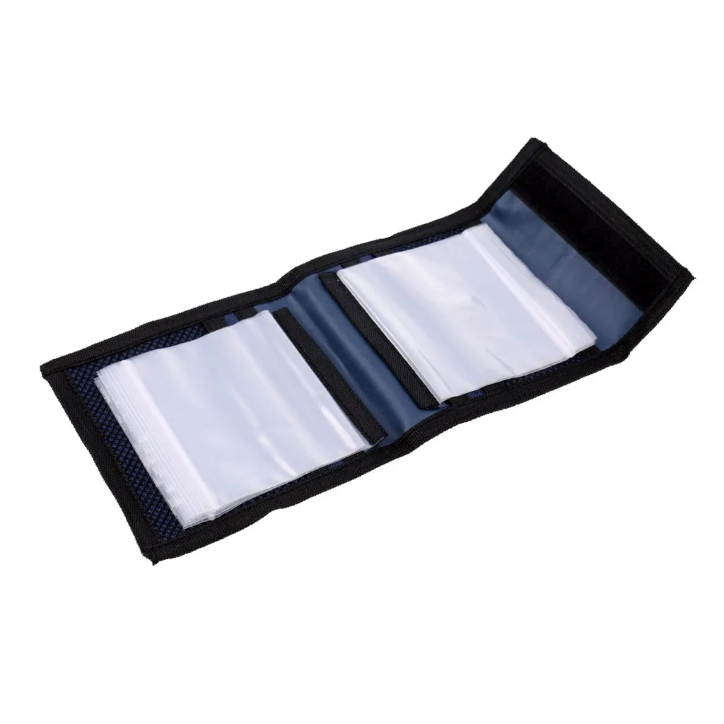 

12 Clear Pouch Fly Fishing Line Leader Tube Bag Fly Storage Wallet Fly Fishing Accessories