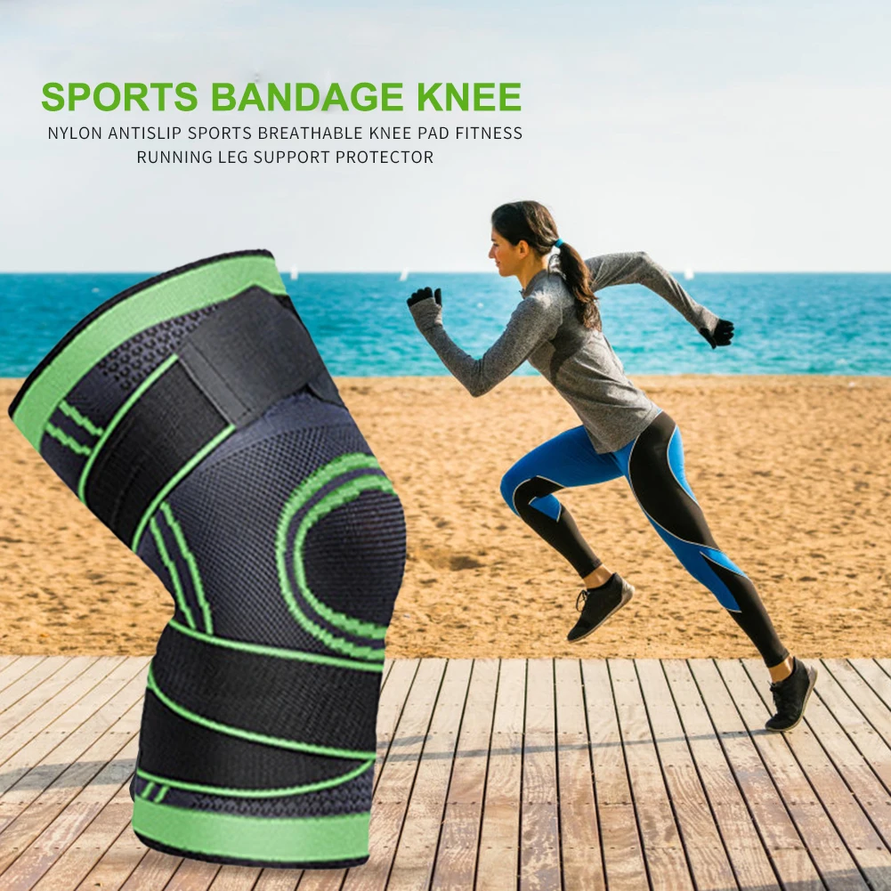 

Patella Protectors Sports Safety Kneepads Compression Knee Pads Anti Slip Basketball Running Cycling Sports Knee Brace