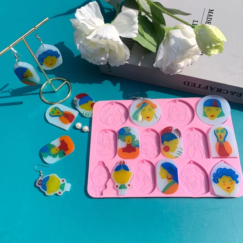 1 шт. женские формы для головы безделушка бирка багажа эпоксидная форма рукоделие