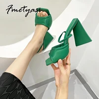 runway triangle women sandals fashion comfortable satin soft padded sexy square toe high heel peep toe party dress shoes 35 41