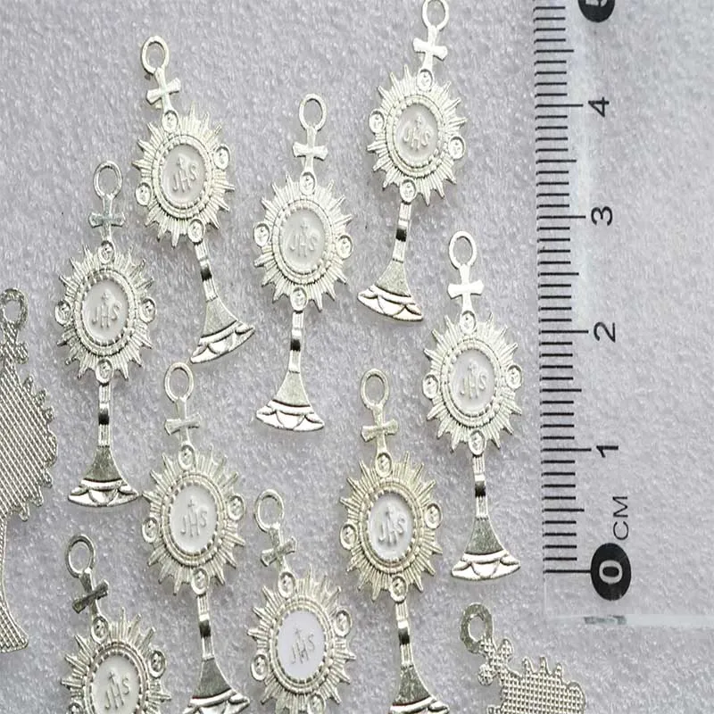 30 штук/религиозный мир золотой Иисус Спаситель человечка Крест Святого Грааля