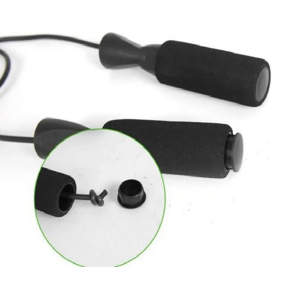 Aerobic Exercise Boxing Skipping Jump Rope Adjustable Bearing Speed Fitness Blac Gym equipment Accessories New | Спорт и развлечения