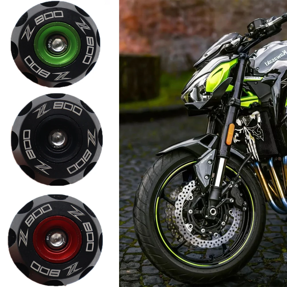 

Motorcycle Front Axle Fork Crash Sliders Wheel Protector For Kawasaki Z800 2013 2014 2015 2016 Front Wheel Slider Protector