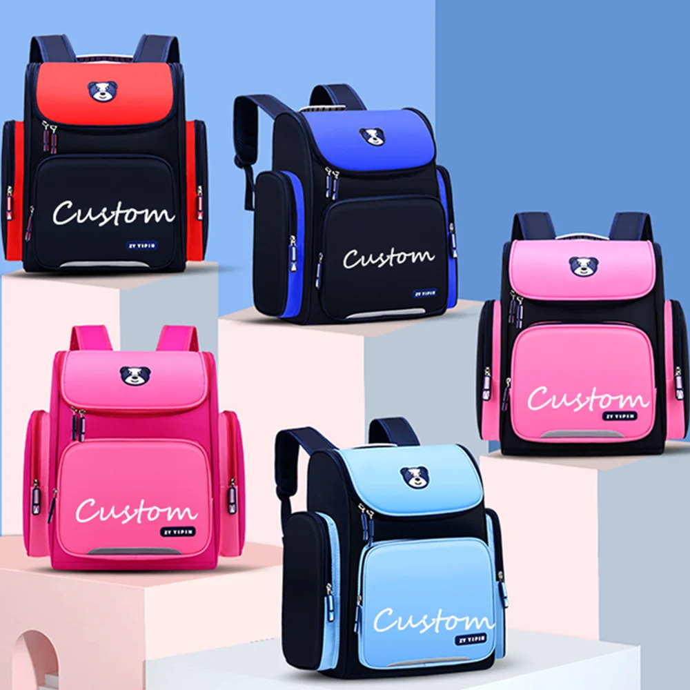 Рюкзак детский под заказ, рюкзак для школы, рюкзак с текстом под значок, рюкзак с именем под заказ от AliExpress RU&CIS NEW