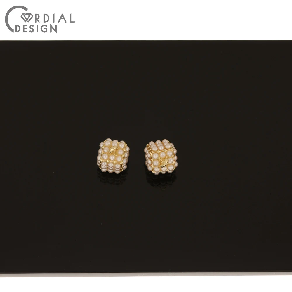

Cordial Design 50Pcs 10*12MM Jewelry Accessories/Imitation Pearl/Earrings Pendant/DIY/Cube Shape/Jewelry Findings & Components
