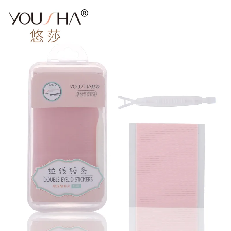 

Двухсторонние красивые наклейки для глаз в коробке, декоративные скрытые наклейки для век 80 назад, diao zheng bang YS047